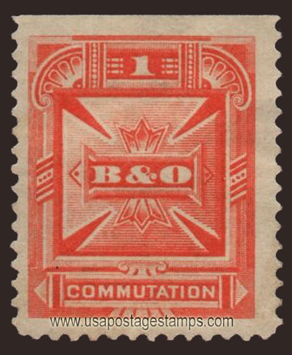 US 1885 Baltimore & Ohio Telegraph Companies 'Commutation' 1c. Barefoot BO1
