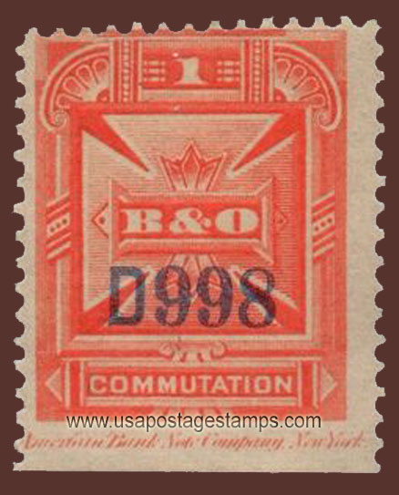 US 1885 Baltimore & Ohio Telegraph Companies 'Commutation' 1c. Scott. 3T1