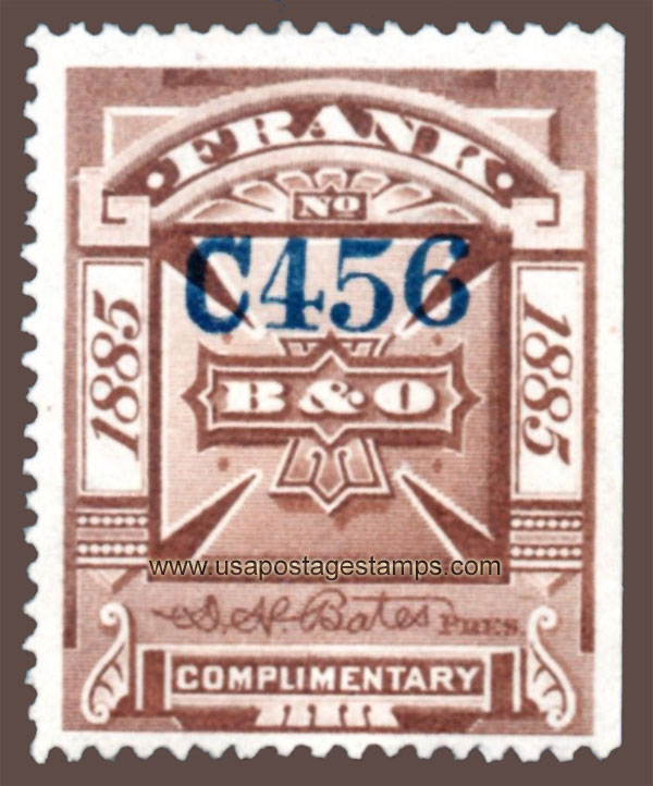 US 1885 Baltimore and Ohio Telegraph Companies 'Frank' 0c. Scott. 3T5