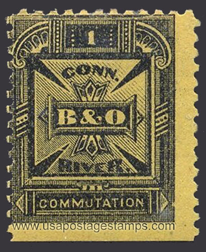 US 1885 Baltimore & Ohio-Connecticut River Telegraph Companies 1c. Scott. 4T1