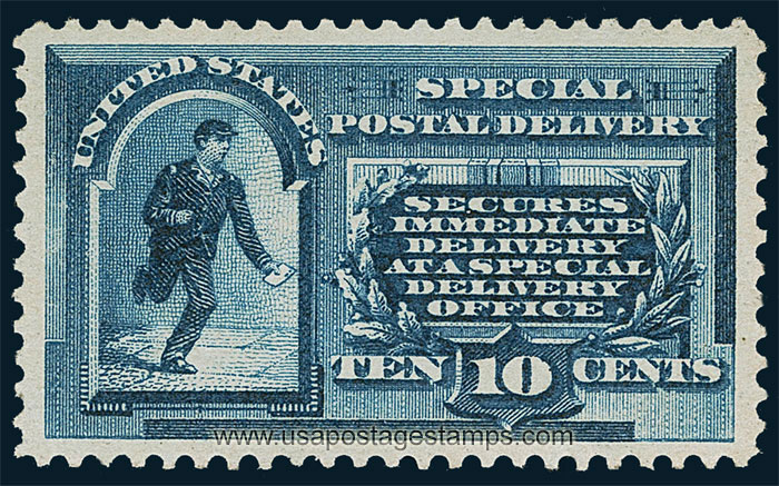 US 1885 Special Postal Delivery - Messenger Postman 10c. Scott. E1