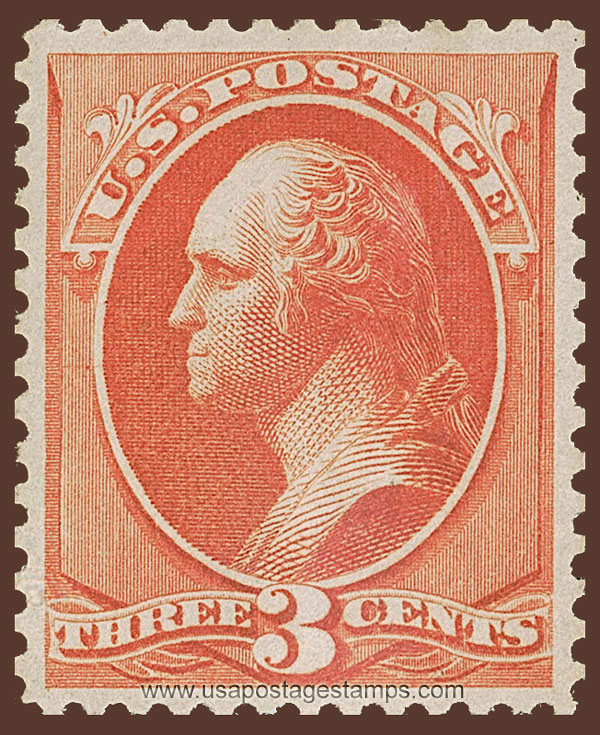 US 1887 George Washington (1732-1799) 3c. Scott. 214