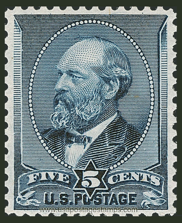 US 1888 James A. Garfield (1831-1881) 5c. Scott. 216