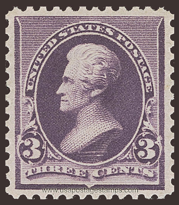 US 1890 Andrew Jackson (1767-1845) 3c. Scott. 221