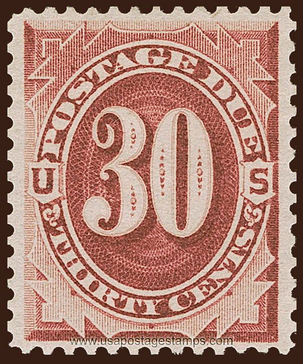 US 1891 Postage Due Stamp 30c. Scott. J27
