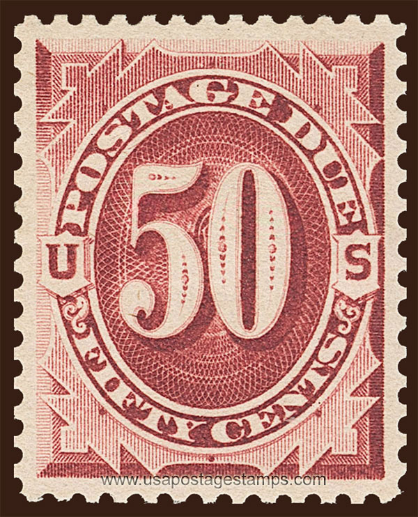 US 1891 Postage Due Stamp 50c. Scott. J28
