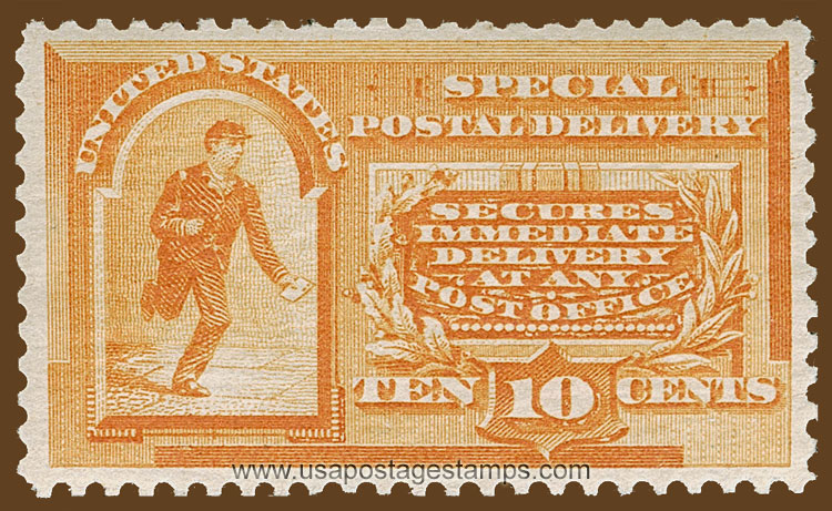 US 1893 Special Postal Delivery - Messenger Postman 10c. Scott. E3