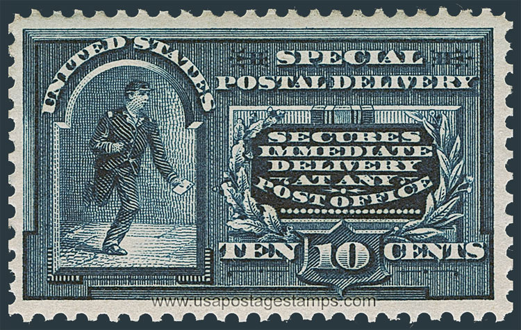 US 1895 Special Postal Delivery - Running Messenger Postman 10c. Scott. E5
