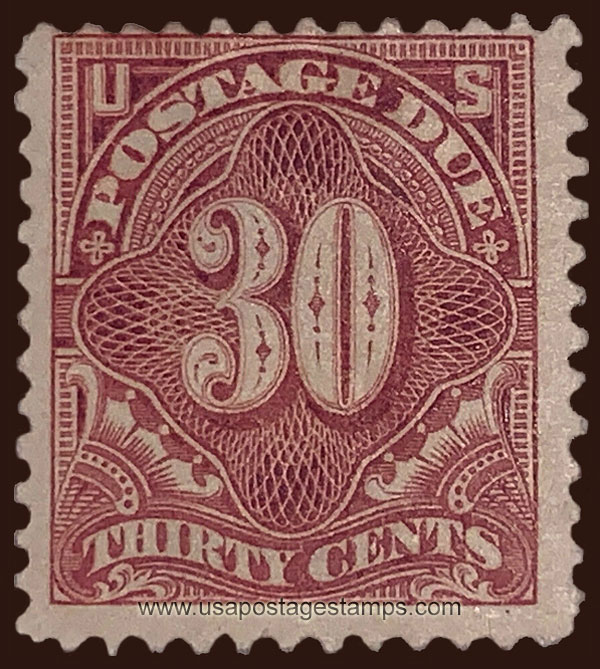 US 1895 Postage Due Stamp 30c. Scott. J36a