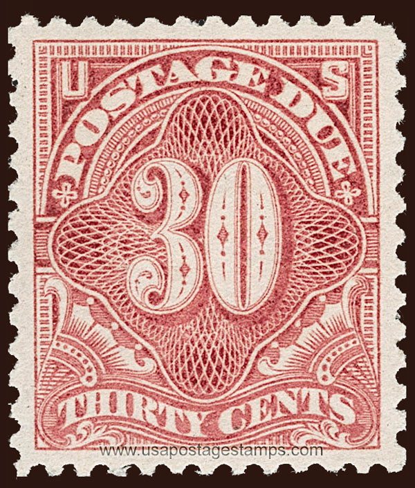 US 1895 Postage Due Stamp 30c. Scott. J36b