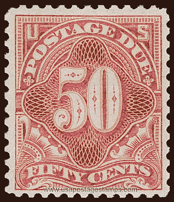 US 1895 Postage Due Stamp 50c. Scott. J37a