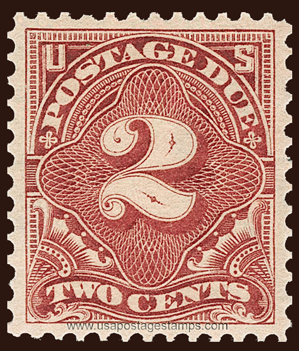US 1895 Postage Due Stamp 2c. Scott. J39