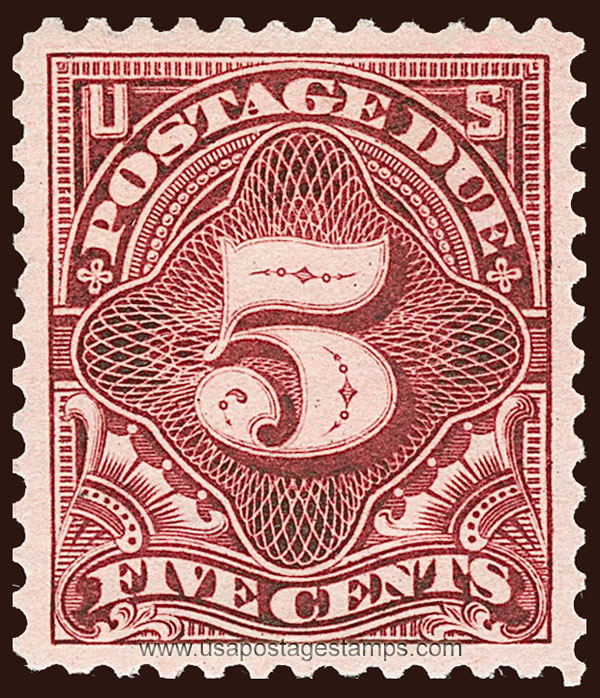 US 1895 Postage Due Stamp 5c. Scott. J41