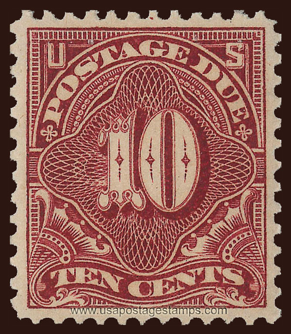 US 1895 Postage Due Stamp 10c. Scott. J42