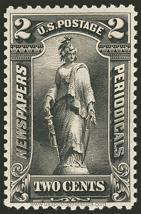 US 1895 Statue of Freedom 2c. Scott. PR103 Newspaper Stamp
