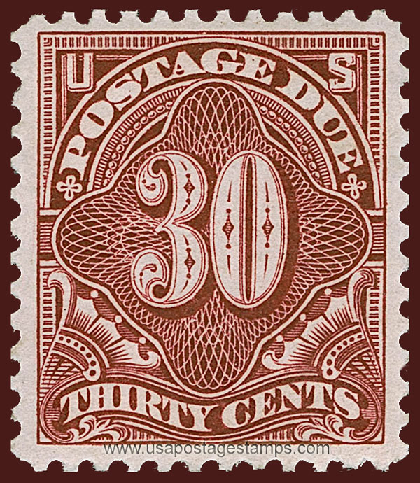 US 1897 Postage Due Stamp 30c. Scott. J43