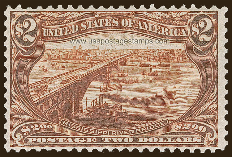 US 1898 Trans-Mississippi Philatelic Exposition $2 Scott. 293