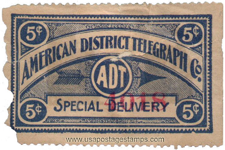 US 1900 American District Telegraph Company 5c. Scott. Unlisted