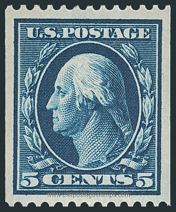 US 1909 George Washington (1732-1799) 5c. Scott. 351