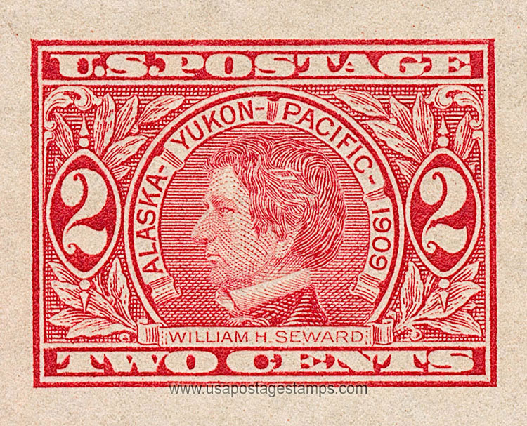 US 1909 William Henry Seward (1801-1872) 2c. Imperf. Scott. 371