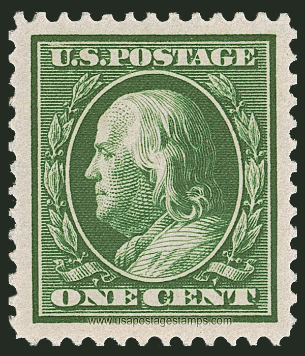 US 1910 Benjamin Franklin (1706-1790) 1c. Scott. 374