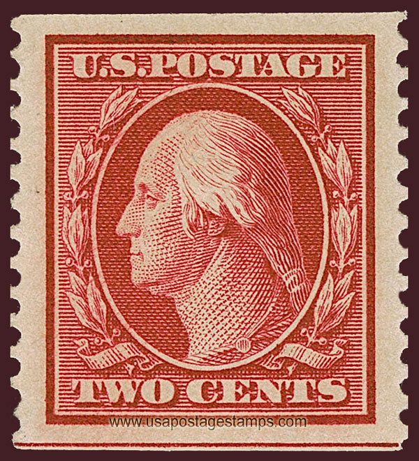 US 1910 George Washington (1732-1799) Coil 2c. Scott. 388