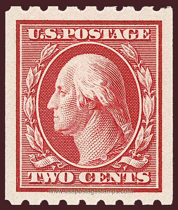 US 1910 George Washington (1732-1799) Coil 2c. Scott. 391
