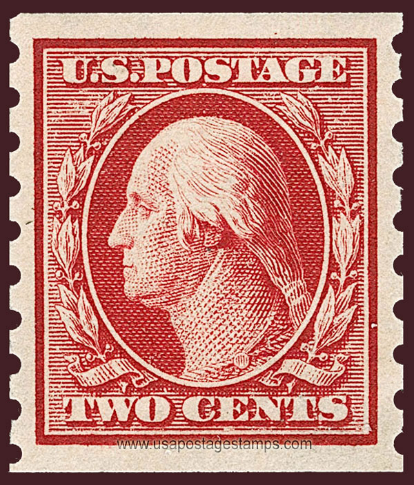 US 1910 George Washington (1732-1799) Coil 2c. Scott. 393