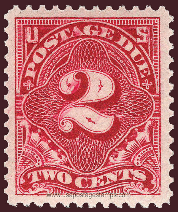 US 1910 Postage Due Stamp 2c. Scott. J46a