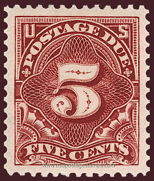 US 1910 Postage Due Stamp 5c. Scott. J48
