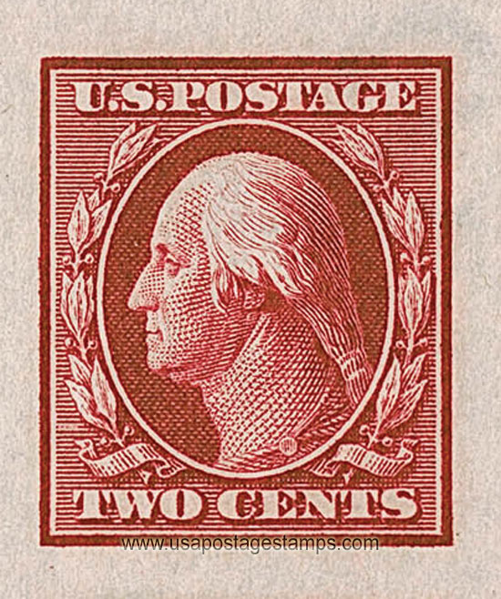 US 1911 George Washington (1732-1799) Imperf. 2c. Scott. 384