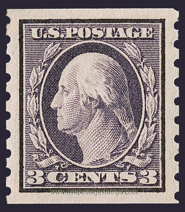 US 1911 George Washington (1732-1799) Coil 3c. Scott. 394