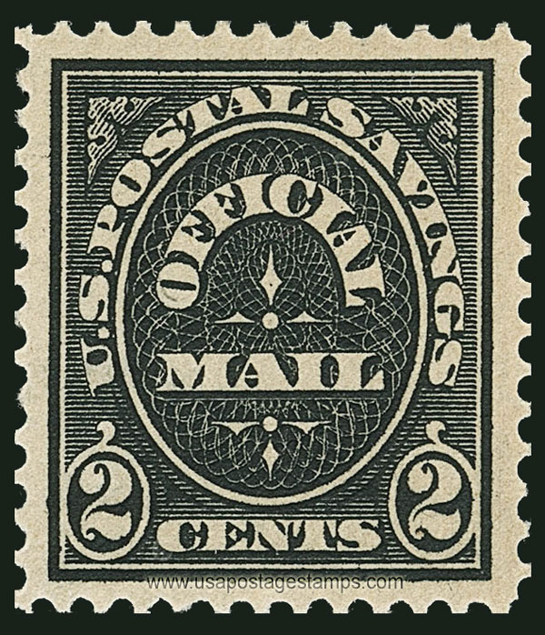 US 1911 Postal Savings Mail 2c. Scott. O125