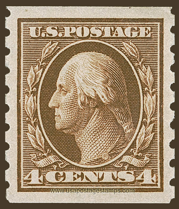 US 1912 George Washington (1732-1799) Coil 4c. Scott. 395