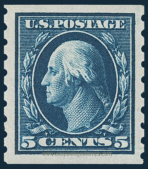 US 1913 George Washington (1732-1799) Coil 5c. Scott. 396