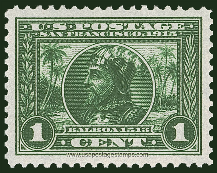 US 1913 Panama-Pacific Exposition 'Balboa' 1c. Scott. 397