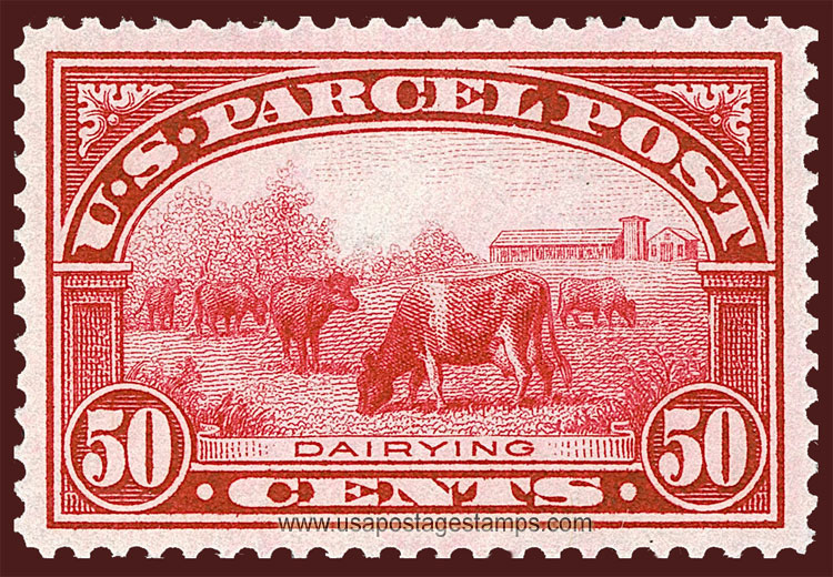 US 1913 Parcel Post 'Dairying' 50c. Scott. Q10