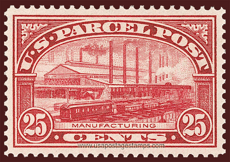 US 1913 Parcel Post 'Manufacturing' 25c. Scott. Q9