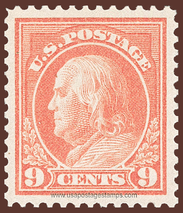 US 1914 Benjamin Franklin (1706-1790) 9c. Scott. 415