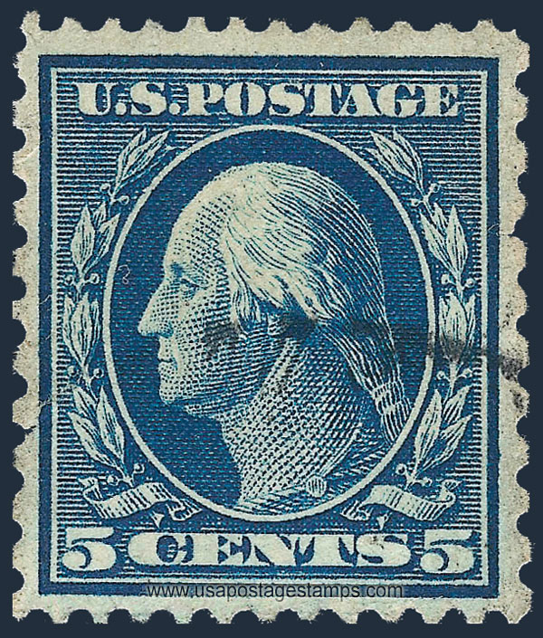 US 1914 George Washington (1732-1799) 5c. Scott. 423C