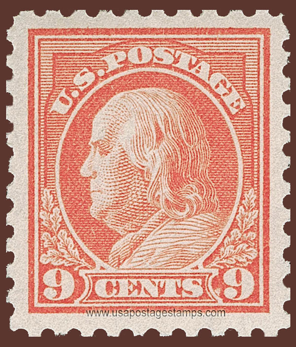 US 1914 Benjamin Franklin (1706-1790) 9c. Scott. 432