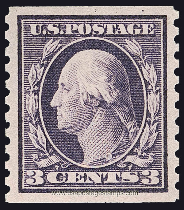 US 1914 George Washington (1732-1799) Coil 3c. Scott. 445