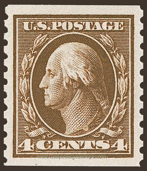 US 1914 George Washington (1732-1799) Coil 4c. Scott. 446