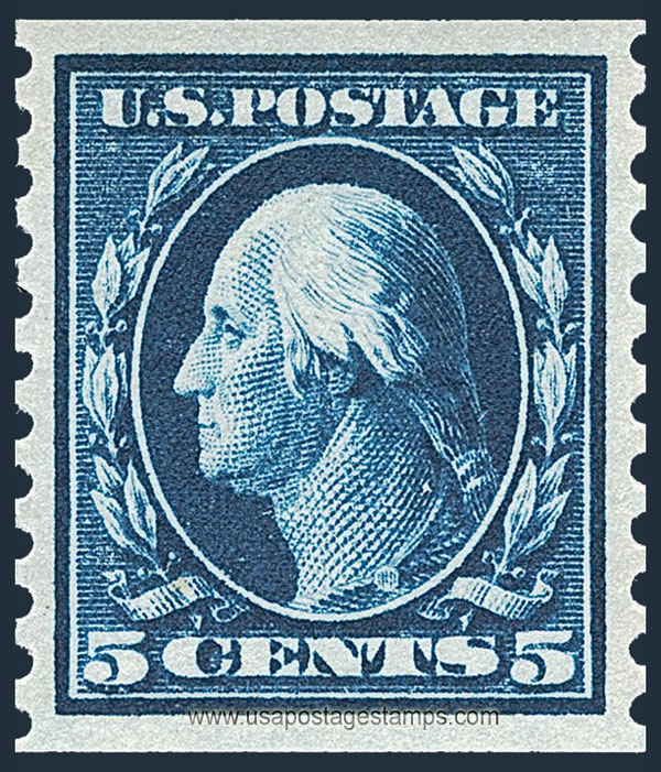 US 1914 George Washington (1732-1799) Coil 5c. Scott. 447