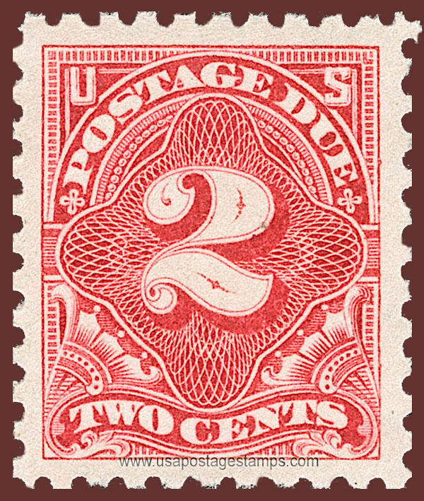US 1914 Postage Due Stamp 2c. Scott. J53b