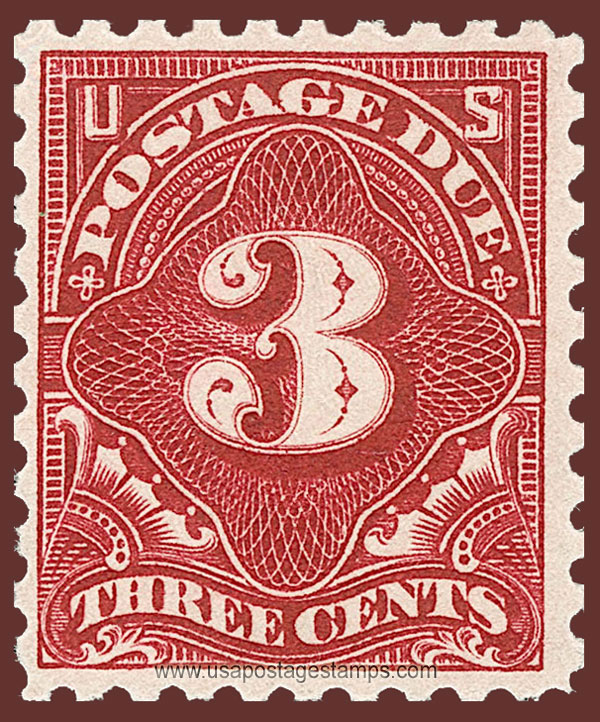 US 1914 Postage Due Stamp 3c. Scott. J54