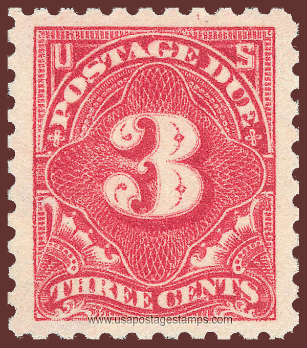 US 1914 Postage Due Stamp 3c. Scott. J54a