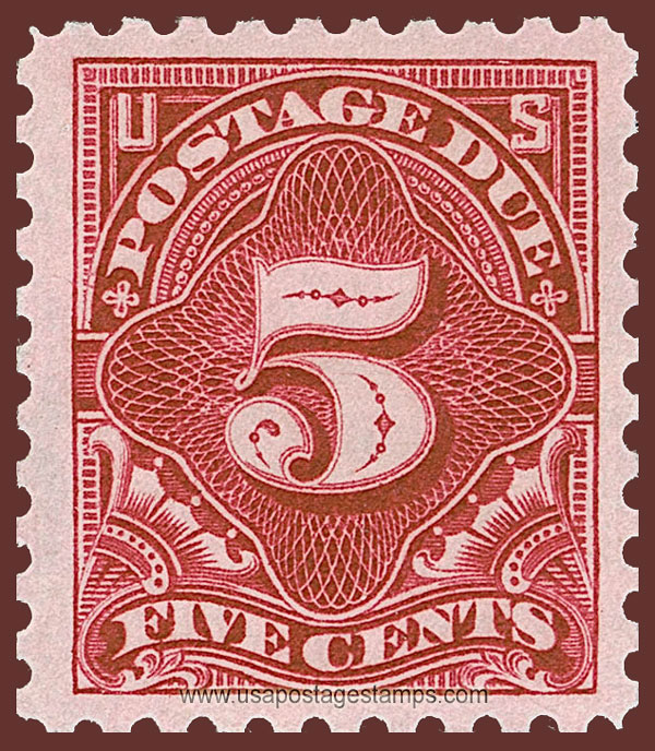US 1914 Postage Due Stamp 5c. Scott. J55