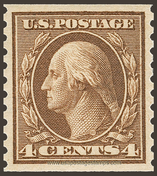 US 1916 George Washington (1732-1799) Coil 4c. Scott. 457