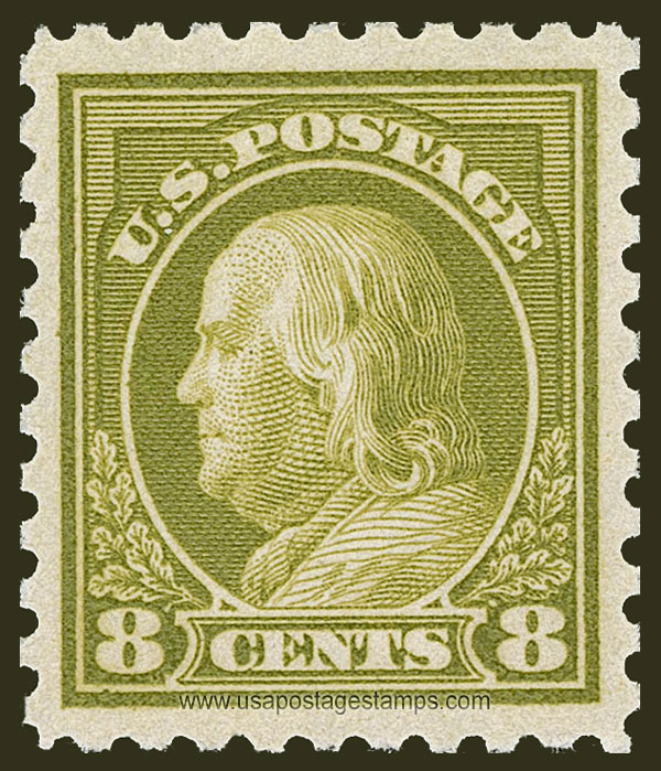 US 1916 Benjamin Franklin (1706-1790) 8c. Scott. 470